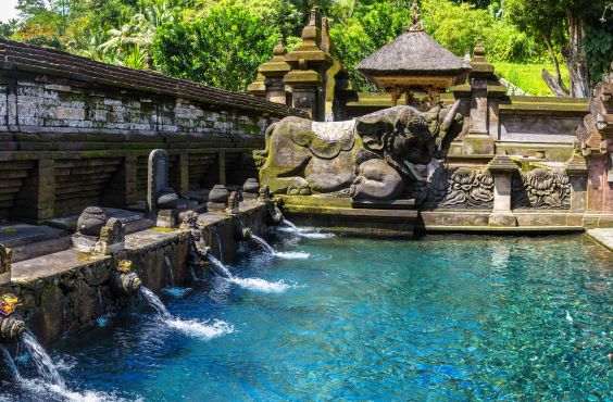 Calm Bled lake at sunrise
